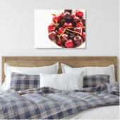 Schüssel mit Kirschen Leinwanddruck (Insitu (Schlafzimmer))
