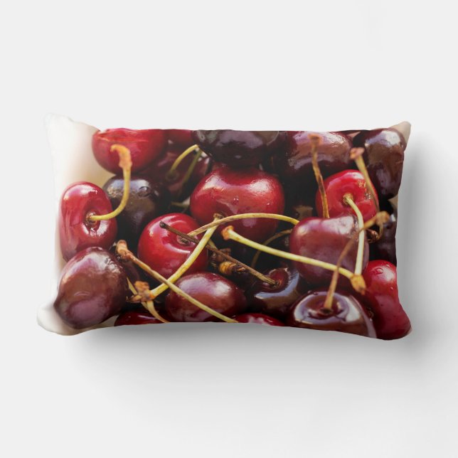 Schüssel mit Kirschen Lendenkissen (Vorderseite)