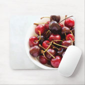 Schüssel mit Kirschen Mousepad (Mit Mouse)