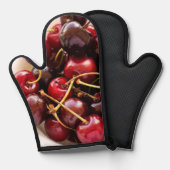 Schüssel mit Kirschen Ofenhandschuh (Vorderseite/Rückseite)
