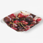 Schüssel mit Kirschen Pappteller (Gewinkelt)
