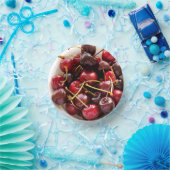 Schüssel mit Kirschen Pappteller (Party)