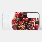 Schüssel mit Kirschen Samsung Galaxy Hülle (Rückseite (Horizontal))