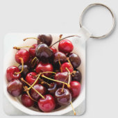 Schüssel mit Kirschen Schlüsselanhänger (Rückseite)