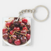 Schüssel mit Kirschen Schlüsselanhänger (Rückseite)