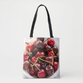 Schüssel mit Kirschen Tasche (Vorderseite)