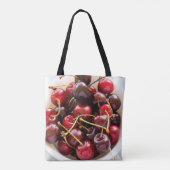 Schüssel mit Kirschen Tasche (Rückseite)