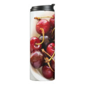 Schüssel mit Kirschen Thermosbecher (Nach links gedreht)