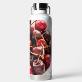 Schüssel mit Kirschen Trinkflasche (Rückseite)