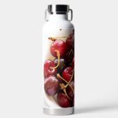 Schüssel mit Kirschen Trinkflasche (Vorderseite)