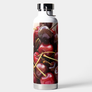 Schüssel mit Kirschen Trinkflasche