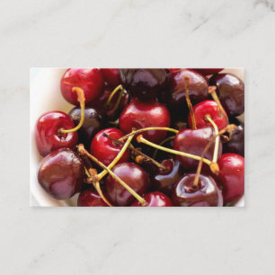 Schüssel mit Kirschen Visitenkarte