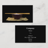 Schüssel mit Riesennudeln Visitenkarte (Vorne/Hinten)