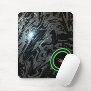 Schüssel mit schwarzem und grauem Rasen, Mousepad