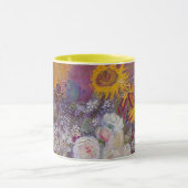 Schüssel mit Sonnenblumen und Rose von Vincent van Tasse (Zentrum)