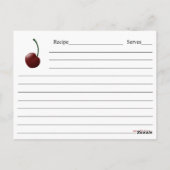 Schüssel mit Weinrezeptafel Postkarte (Rückseite)