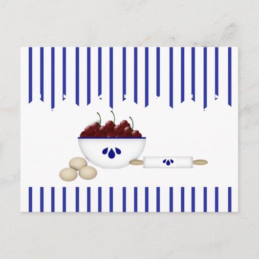 Schüssel mit Weinrezeptafel Postkarte (Vorderseite)