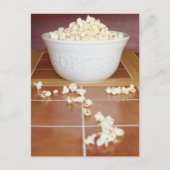 Schüssel Popcorn Postkarte (Vorderseite)