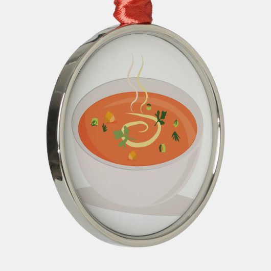 Schüssel Suppe Silbernes Ornament (Rechts)