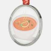 Schüssel Suppe Silbernes Ornament (Links)