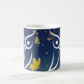 Schüssel und Schmetterlinge Kaffeetasse (Mittel)