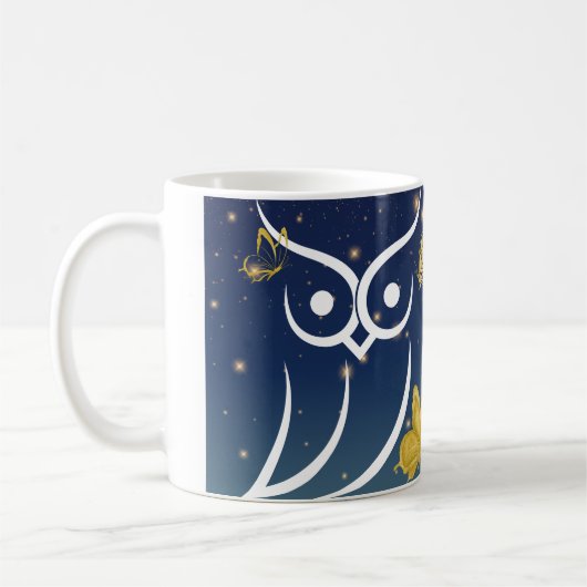 Schüssel und Schmetterlinge Kaffeetasse (Links)