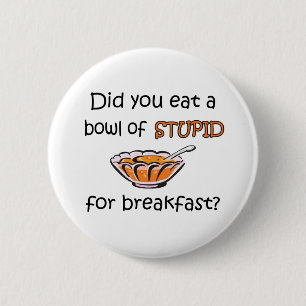 Schüssel von dummem button