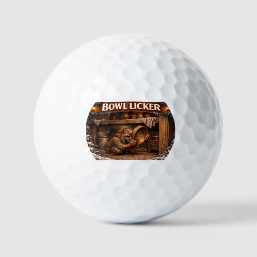 Schüssellecker Isländischer Yule-Lad Golfball (Vorderseite)