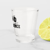 Schussglas mit schlechtem Einfluss – Fette schwarz Schnapsglas (Rechts)