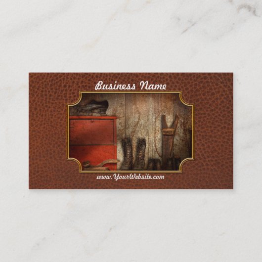 Schuster - der Schuhglanzschuß 1900 Visitenkarte (Vorderseite)