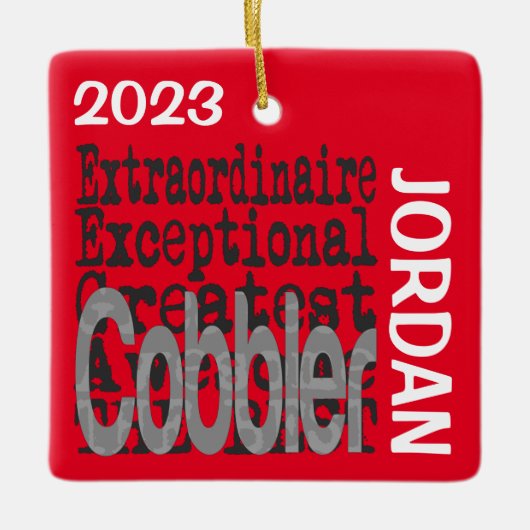 Schuster Extraordinaire CUSTOM Keramikornament (Vorderseite)