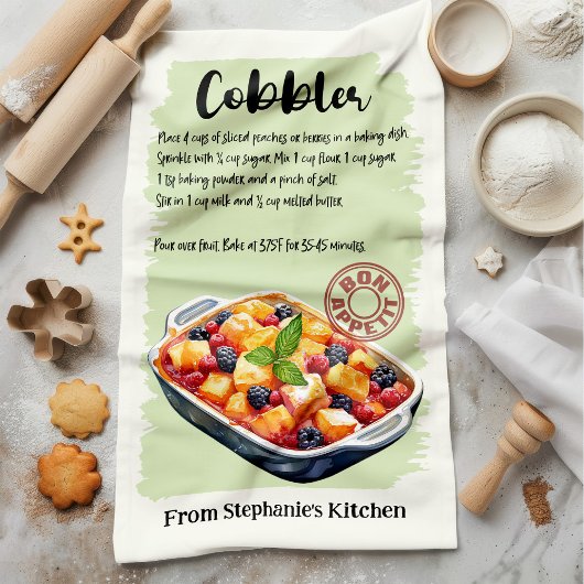 Schuster Rezept Personalisiert Geschirrtuch