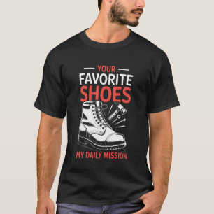 Schuster Schuhreparatur Arbeit Schuhe herstellen B T-Shirt