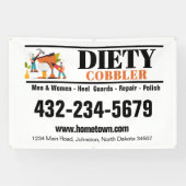 Schuster Schuhreparatur Berufliches Auto Magnet Banner (Horizontal)