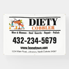 Schuster Schuhreparatur Berufliches Auto Magnet Banner
