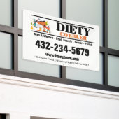 Schuster Schuhreparatur Berufliches Auto Magnet Banner (Äußeres Gebäude)