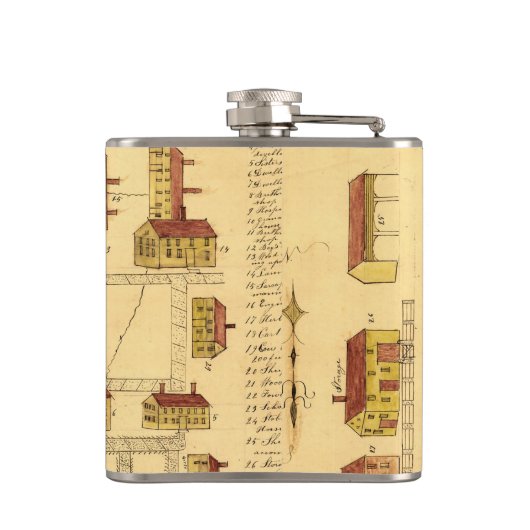 SCHÜTTEL-APPARATdorf-KARTE, 1849 Flachmann (Rückseite)