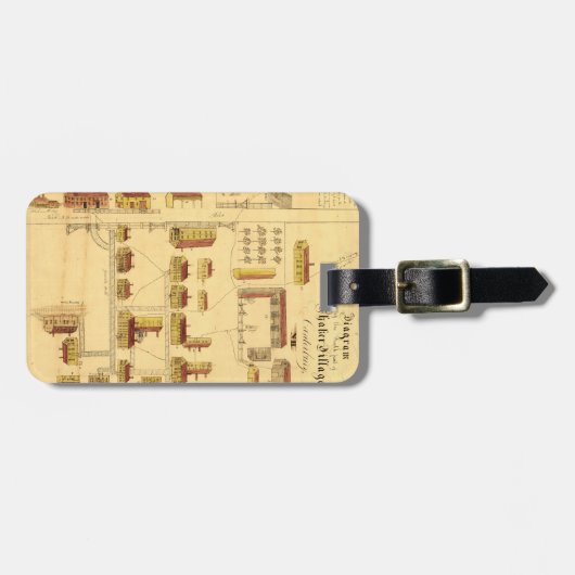 SCHÜTTEL-APPARATdorf-KARTE, 1849 Gepäckanhänger (Vorderseite horizontal)