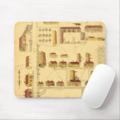 SCHÜTTEL-APPARATdorf-KARTE, 1849 Mousepad (Mit Mouse)