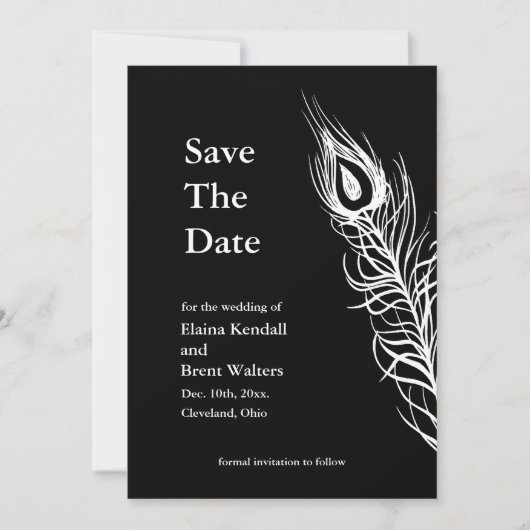Schüttel deine Schwanzfedern - Save the Date (schw (Vorderseite)