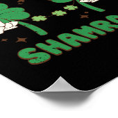 Schüttel deine Shamrocks Lustiger St. Patricks Pad Poster (Ecke)