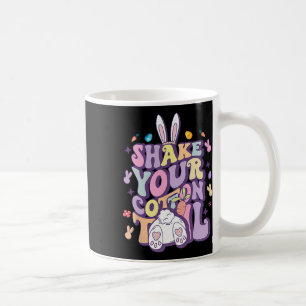 Schüttel deinen Baumwollschwanz Lustiger Osterhase Kaffeetasse