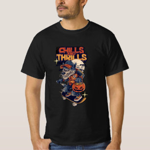 Schüttelfrost und Thrills Halloween Werewolf Skate T-Shirt