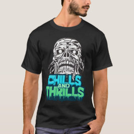 Schüttelfrost und Thrills Skull Graphic Halloween T-Shirt