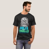 Schüttelfrost und Thrills Skull Graphic Halloween T-Shirt (Vorne ganz)