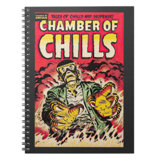 Schüttelkammern Vintages Comic Thrills Notizblock