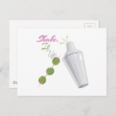 Schütteln, aufstehen postkarte (Vorne/Hinten)