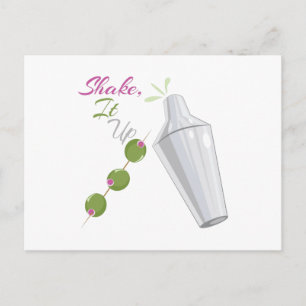 Schütteln, aufstehen postkarte