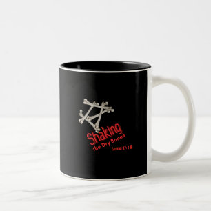Schütteln der trockenen Knochen Zweifarbige Tasse