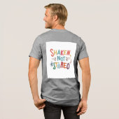 "Schütteln, nicht reißen." Tri-Blend Shirt (Rückseite voll)